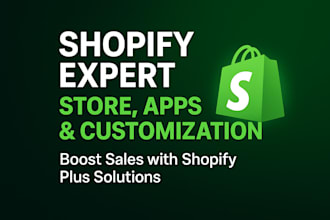 do shopify store design, shopify website or dropshipping store