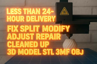 fix mech split modify edit color edit 3d model stl 3mf file for 3d printing