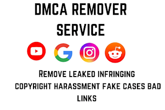 takedown remove, delete reddit, google, instagram, youtube under dmca