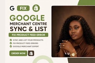sync and list products to google merchant center and fix product feed errors