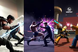 design aaa 3d game levels and worlds in unity, unreal engine, roblox developer