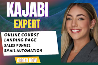 redesign kajabi website and build high converting landing pages