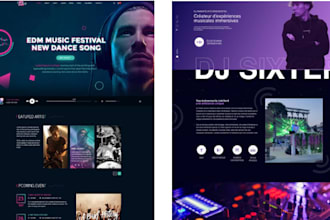 create dj website artist epk website music artist website dj booking website