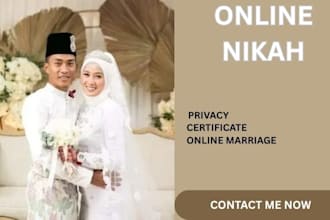 offer nikah online for islamic wedding witnesses and wali