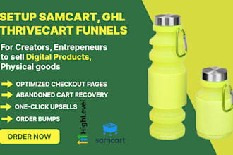 sales funnel on samcart thrivecart groove funnels ghl setup