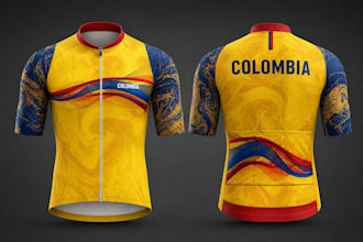 una camiseta de ciclismo personalizada