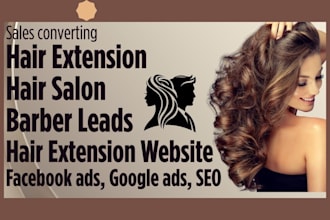 generate hair extension barber shop leads build hair extension barber website