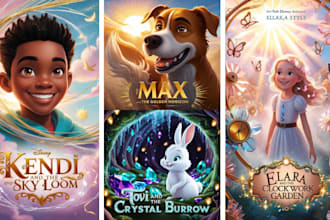 write children story, edit children book, design children storybook illustration