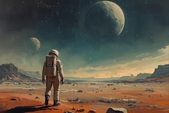 draw sci fi illustration and sci fi art