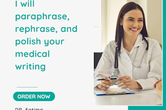 paraphrase, rephrase, and polish your medical writing