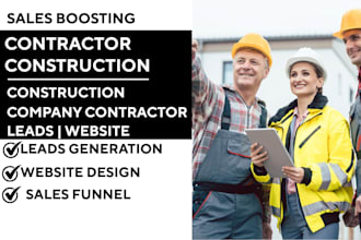 general contractor construction business residential builder leads website