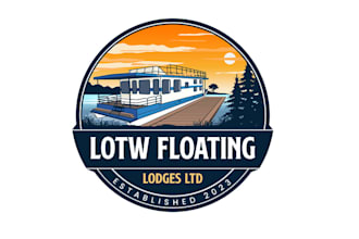 design houseboat rental company logo