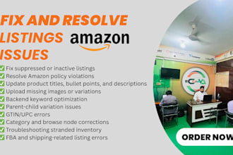 fix your amazon listing issues and optimize product pages