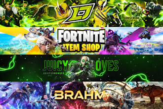design a professional youtube banner and icon, channel art