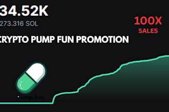 telegram promotion, solana token, pump fun token trend to hit 500k volume
