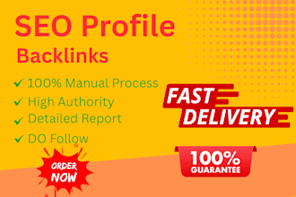 do manual high da SEO profile backlinks
