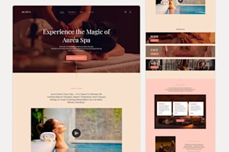 build spa website, skincare website, body and facial care website,beauty salon