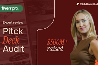 do professional pitch deck review for investors or clients