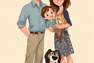 transform your photo into a  style cartoon