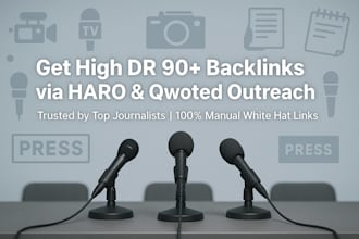 get high DR backlinks with haro and qwoted outreach and replies
