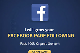 grow your facebook page following fast organically