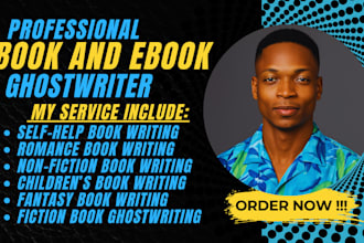 ghostwrite nonfiction ebook, self help book as ghost book writer with formatting