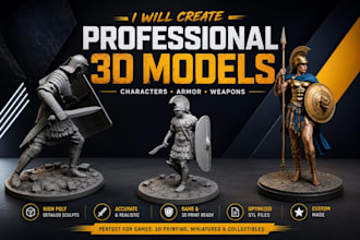 create custom 3d armor and sword for cosplay anime