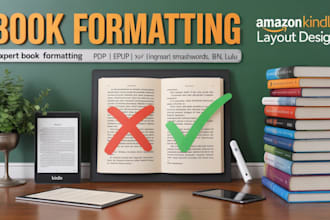 do kdp book formatting for kindle ebook paperback and epub conversion