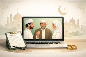conduct a shariah compliant online nikah ceremony professionally