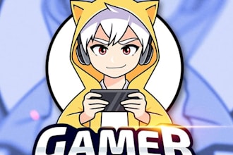 design custom anime gaming logo