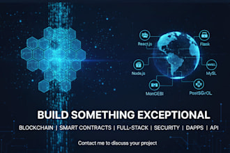 develop professional blockchain and full stack web solution