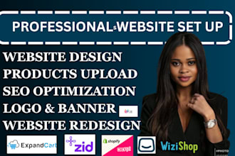 create salla zid wizishop expandcart zammit dropizi quilt website store design