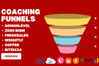 do student coaching funnels zoho bigin freshsales insightly ghl copper bitrix24