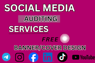 conduct a social media audit and create a growth strategy