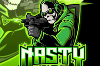 design custom counter strike gaming logo