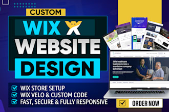 build wix website, redesign wix website, wix business website as a wix expert