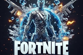 design custom fortnite gaming logo