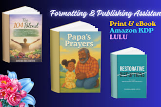 reformat redesign book cover and fix KDP publishing errors