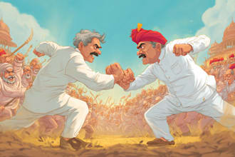 create indian political and editorial cartoons