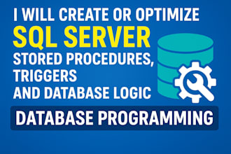 create custom sql stored procedures and database logic