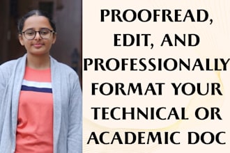 proofread, edit, and format your technical or academic doc