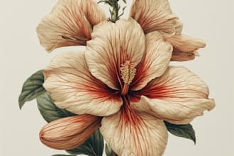 draw realistic botanical illustration