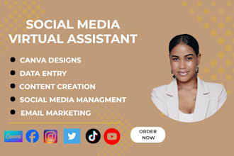 be instagram assistant canva assistant email manager executive assistant admin