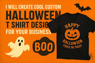 create halloween t shirt tote bag cup designs for your store website business