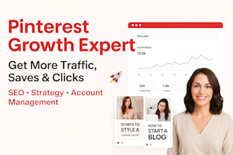 be your pinterest marketing manager to grow traffic and followers