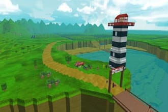 roblox game map, roblox scripter, game asset, roblox simulator, build game art