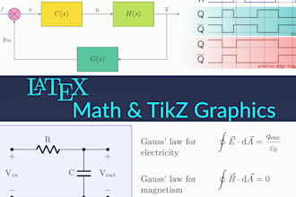 format your latex document with tikz and math notation