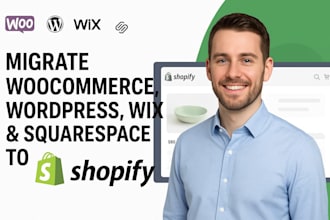 migrate woocommerce to shopify wordpress wix squarespace to shopify