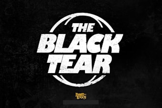 hand draw an atmospheric black metal logo