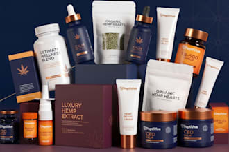 create luxury cosmetic and skincare packaging design with modern label branding